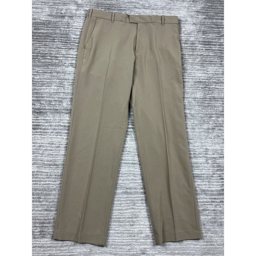 Van Heusen Pants Womens 32x30 Beige‎ Straight Flex Polyester Blend Career